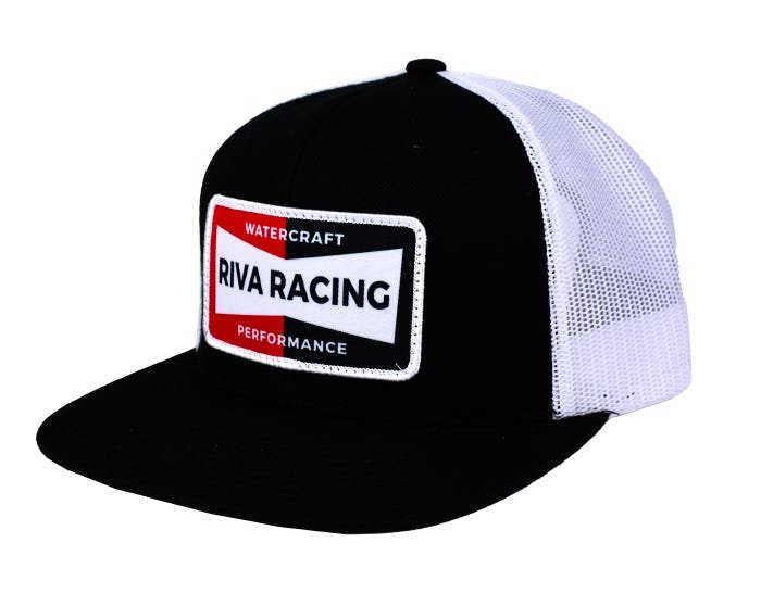 RIVA Racing Champion Snapback Hat Black/White » Evolution Jetsports